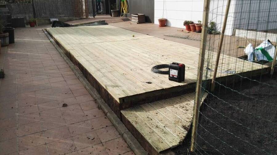 Terraza de madera
