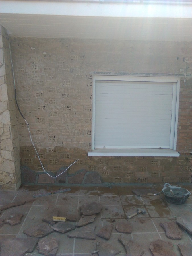 pared sin piedra