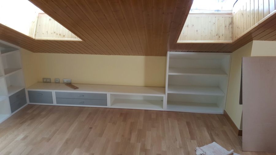 mueble ático medida especial con cajones