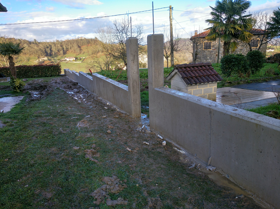 Muros de hormigón
