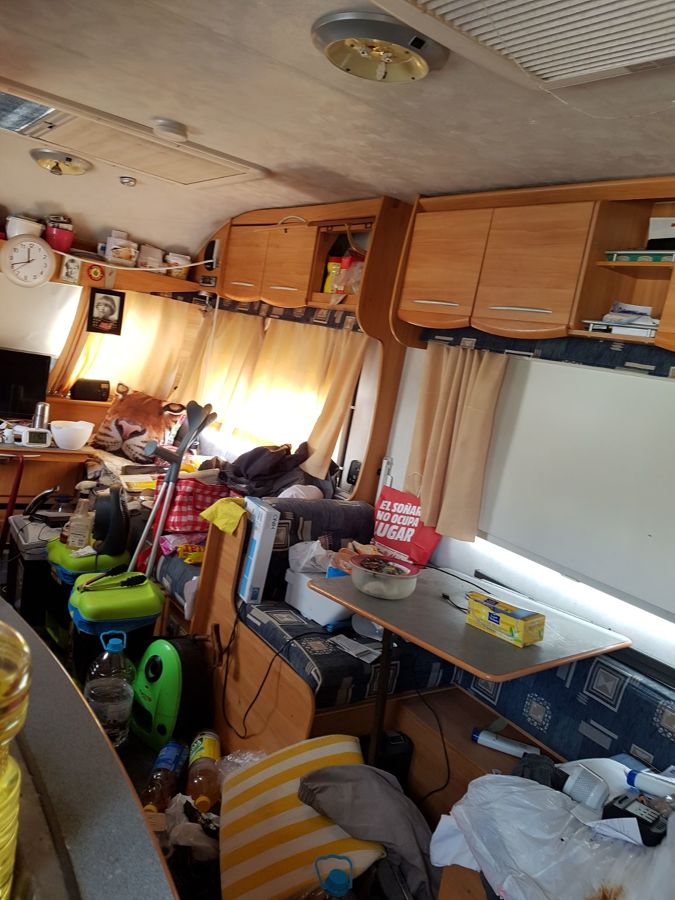 Caravana afectada por Diógenes (antes)