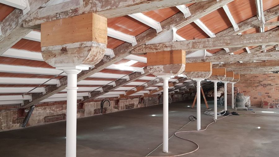 Protección de la estructura metálica con pintura