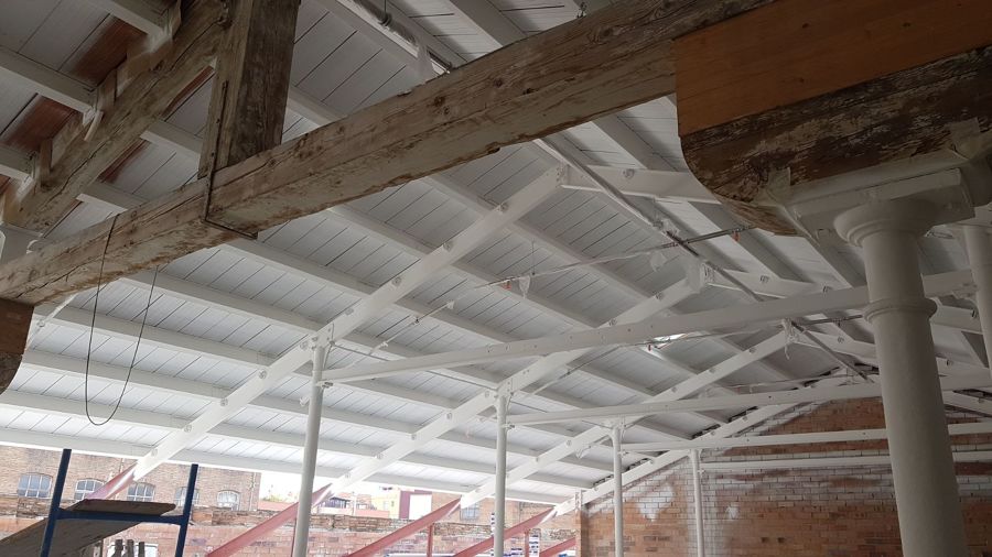 Protección de la estructura metálica con pintura