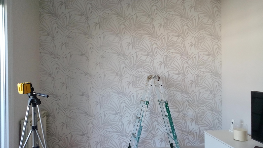 Papel pintado con palmeras