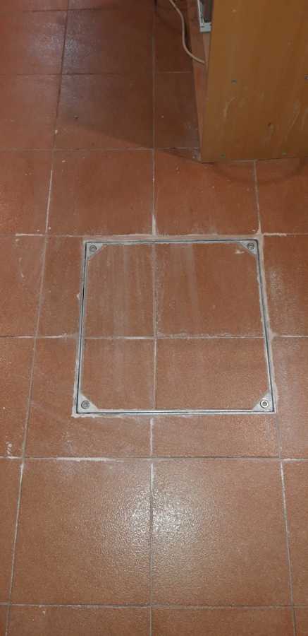 Instalación de tapas de registro