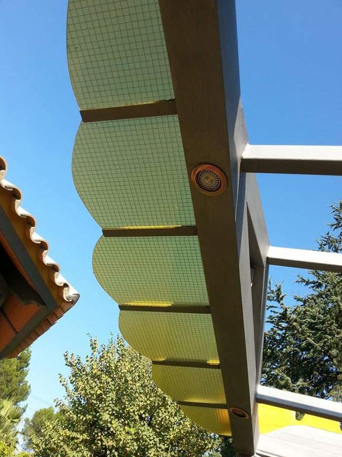 Pérgola de cristal