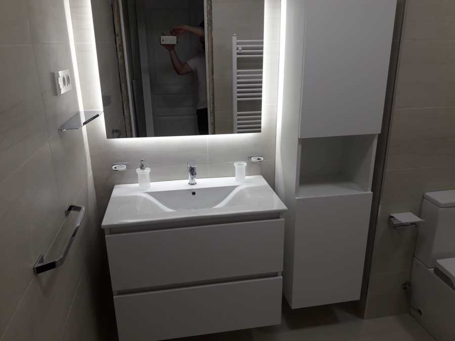 Mueble de baño a medida y colunma diseño