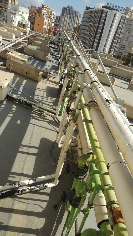 Instalación de gas natural en hotel