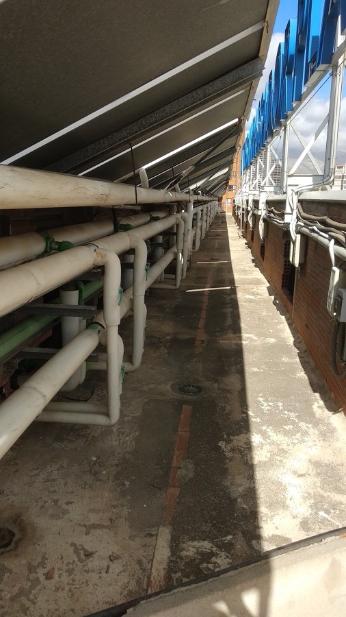Instalación de gas natural en hotel