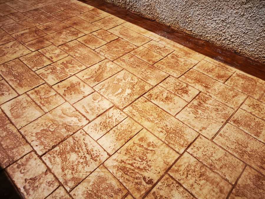 Hormigón impreso imitación  piedra sillería