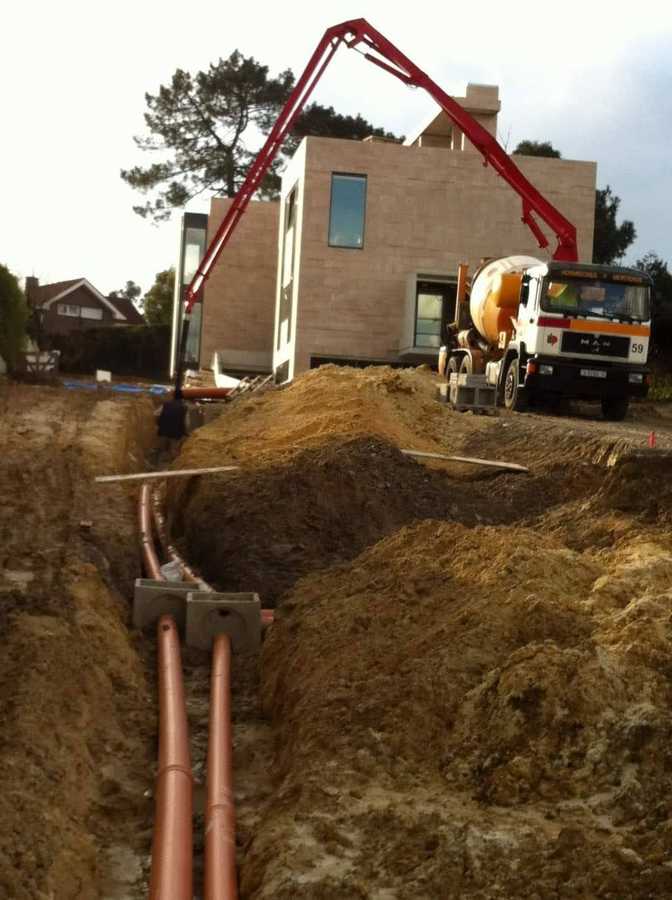 Construcción de vivienda unifamiliar.