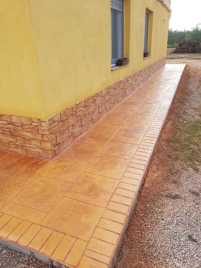 Hormigon impreso I sácalo con monocapa
