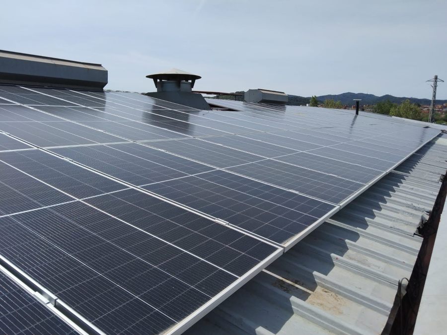 Paneles Solares en una cubierta