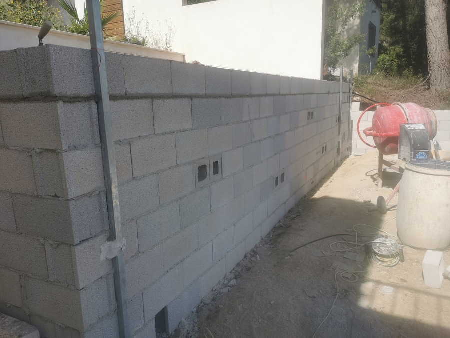 pared de bloques