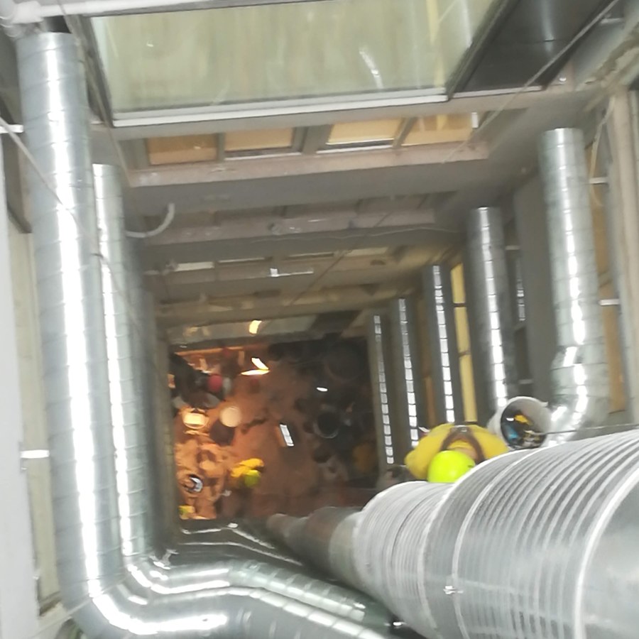 Instalación de salidas de humo