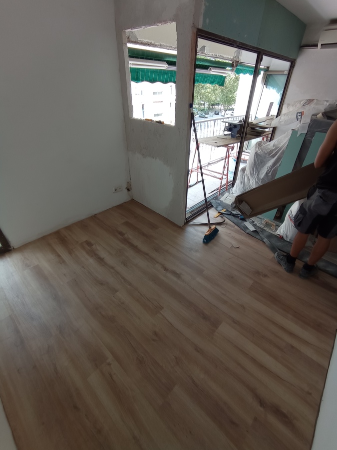 Salón cambio de carpintería para balcon