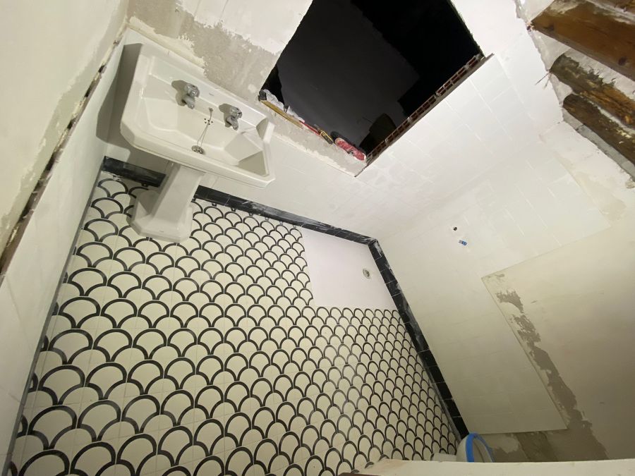 Baño en proceso