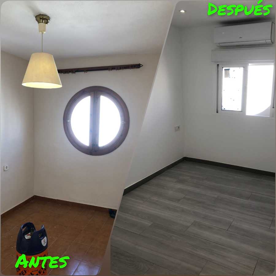 Dormitorio antes - después
