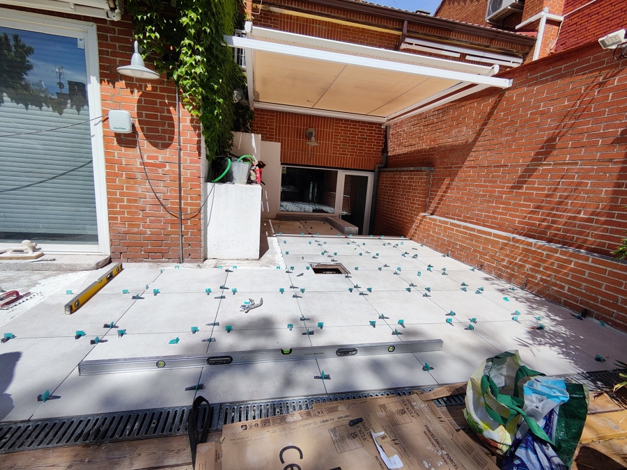 Solado de un patio