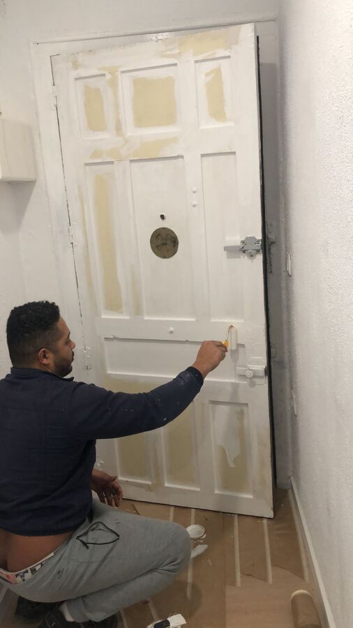 Reparando puerta