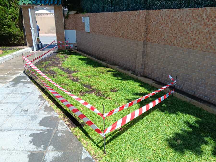 Resiembra de cesped