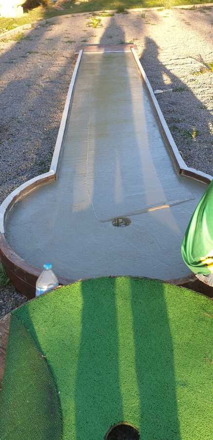 proceso restauracion minigolf