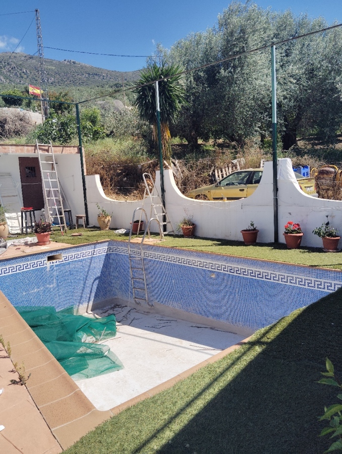 Pintura de zona de piscina - despues