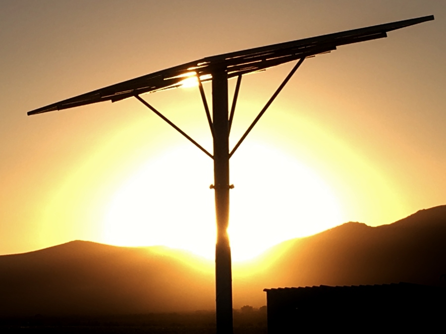 Instalación solar riego