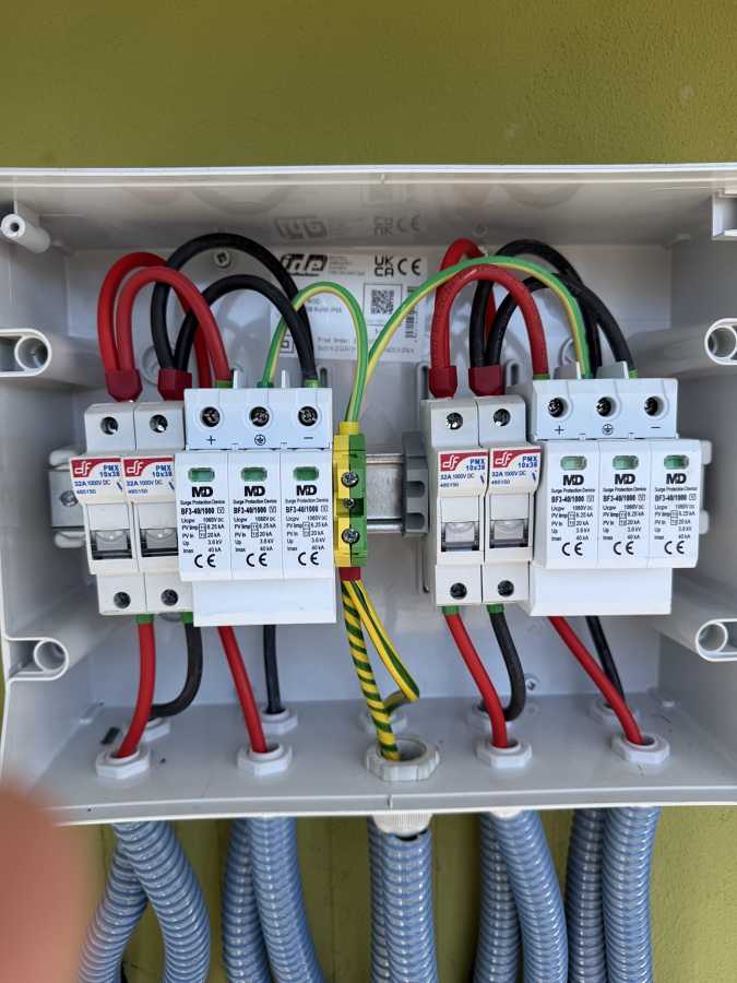 Cuadro fotovoltaica 24w.