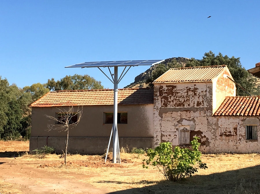 Instalación solar riego