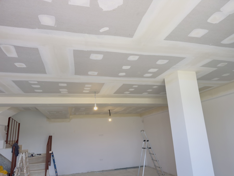 Techo de cinta listo para pinturas