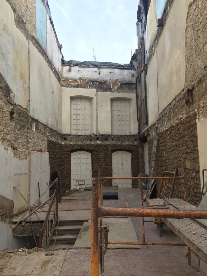 Vaciado de edificio