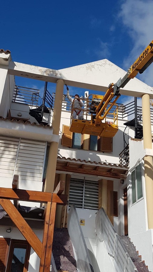Reparaciones en fachada antes de pintar