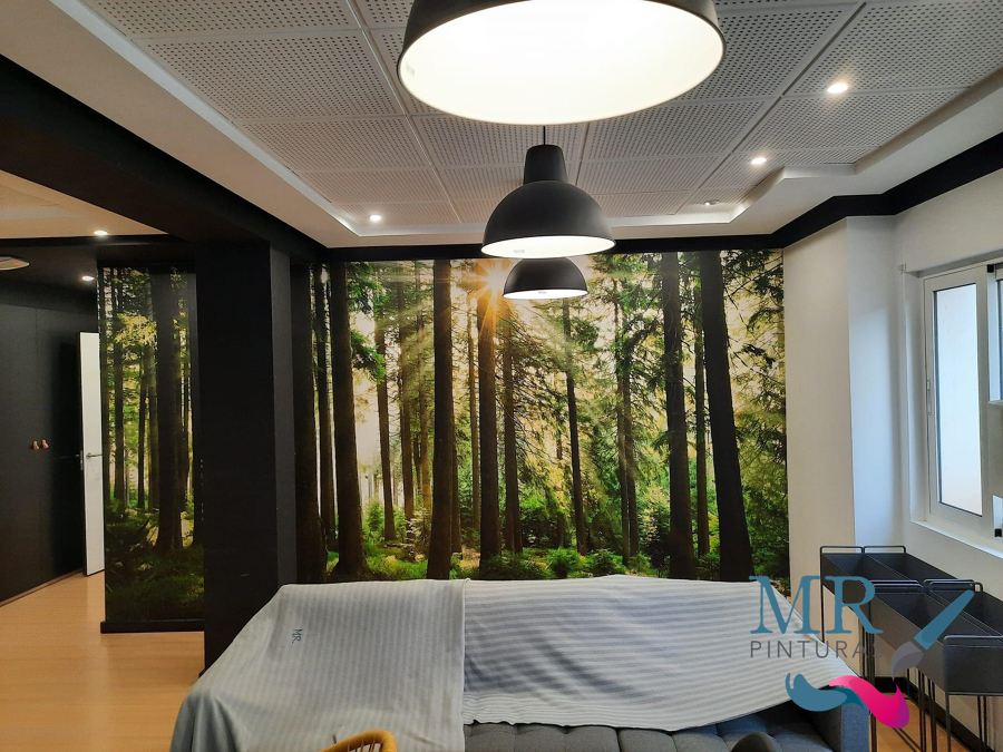 Colocacion de foto mural