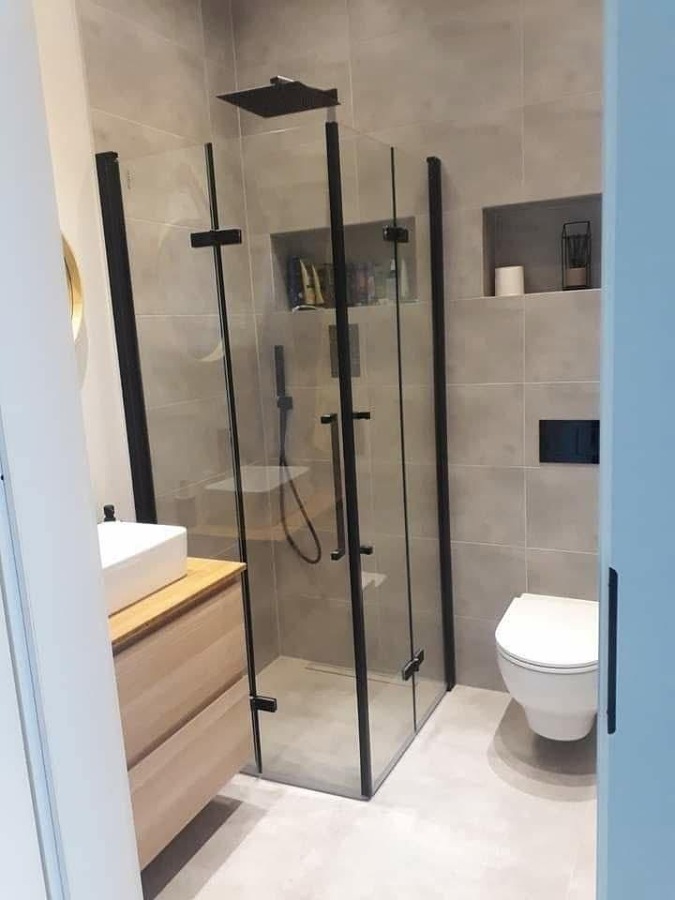 Estilo de ducha moderna.