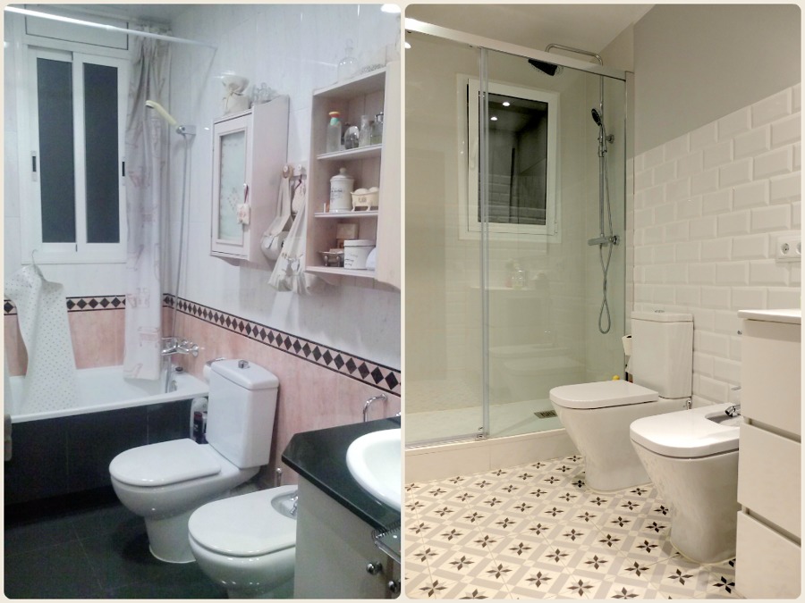 Baño antes/después 