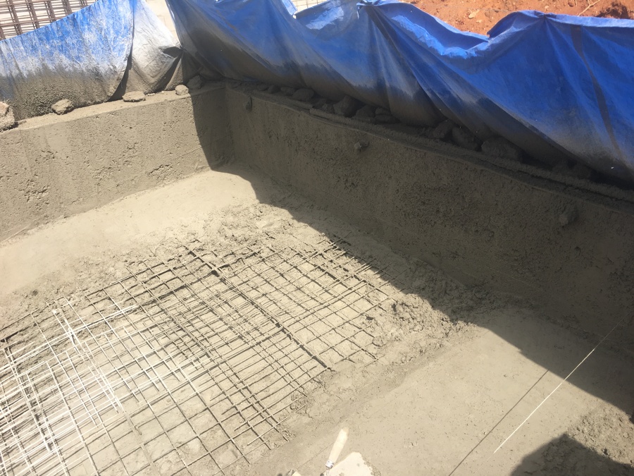 Proyectado hormigón piscinas