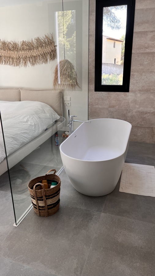 Bañera vista