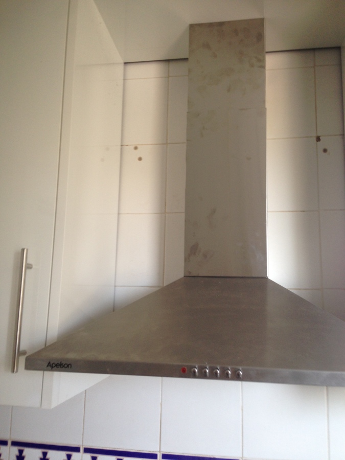 Limpieza de campana extractora de aluminio