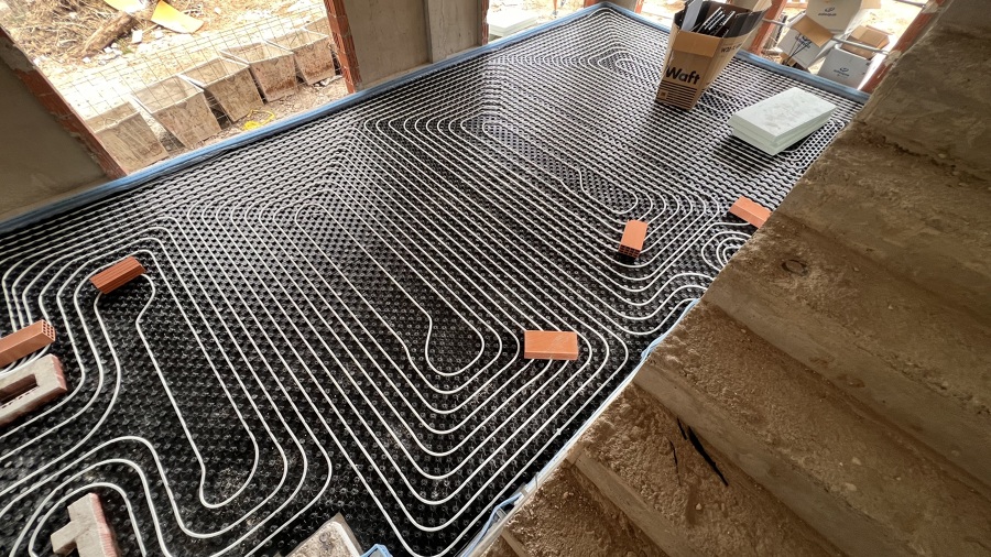 Suelo radiante con aerothermia