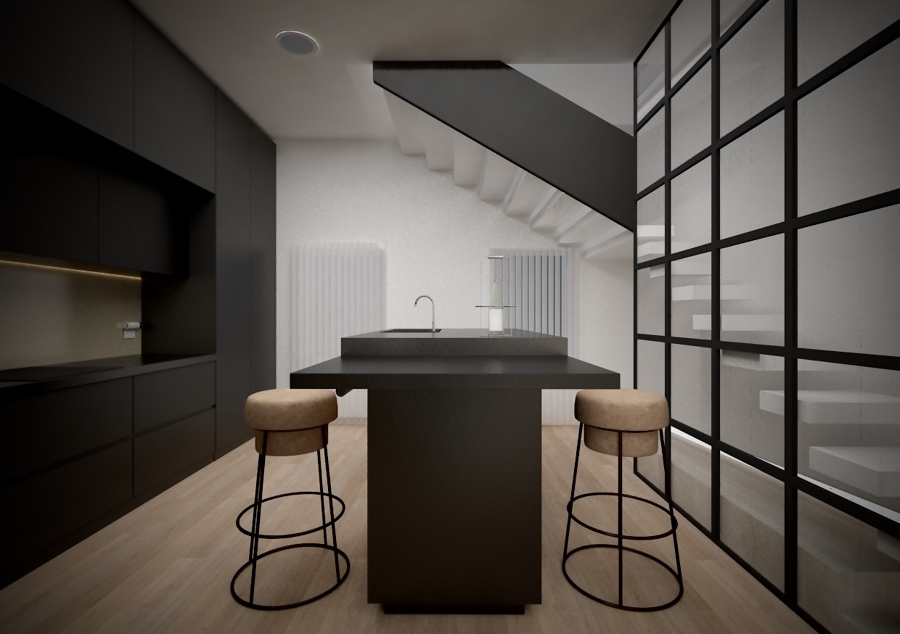 Black Kitchen.