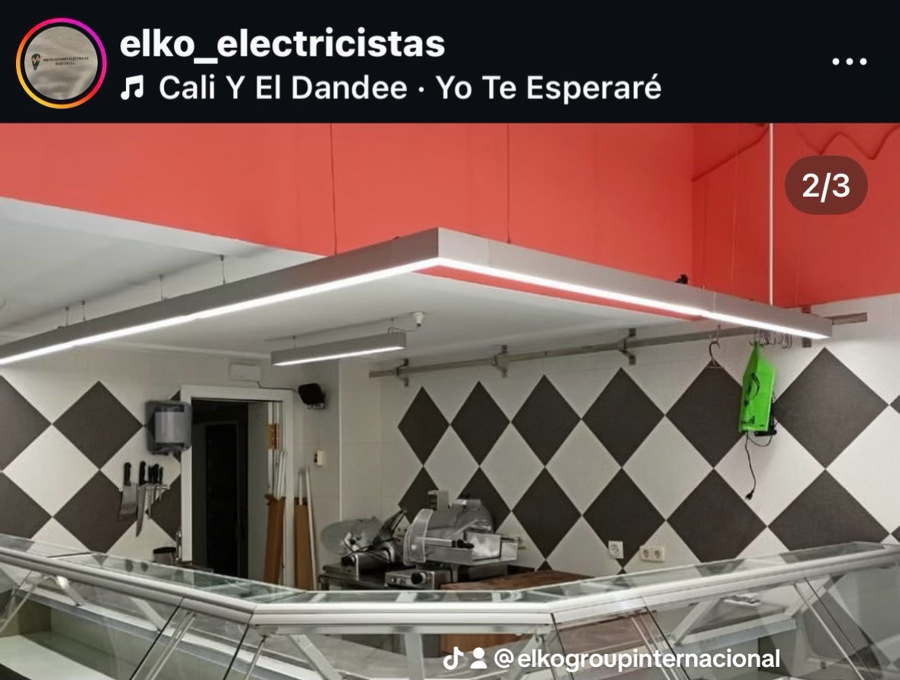Iluminación carnicería