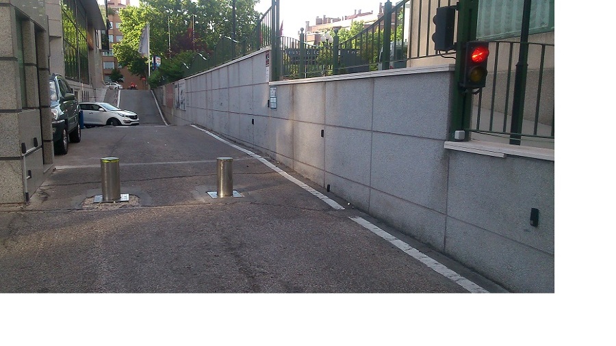 Bolardos neumaticos para control de entrada de vehiculos