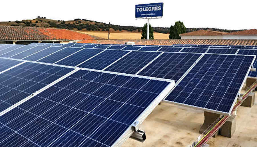 Instalación fotovoltaica en la empresa Tolegres – Toledo