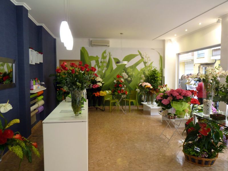 interior de la floristeria 