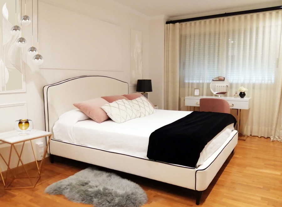Interiorismo de dormitorio en piso de Cartagena.