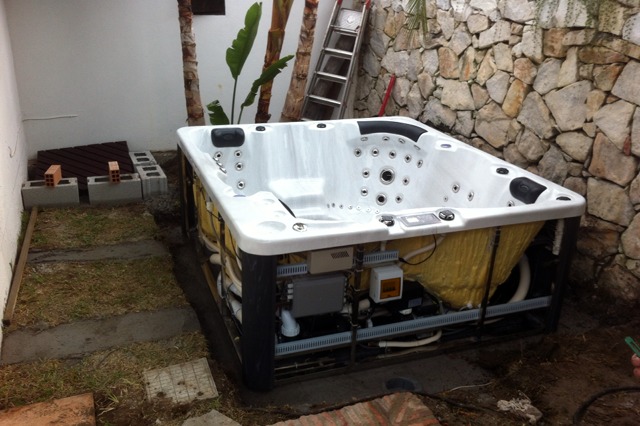 Jacuzzi antes