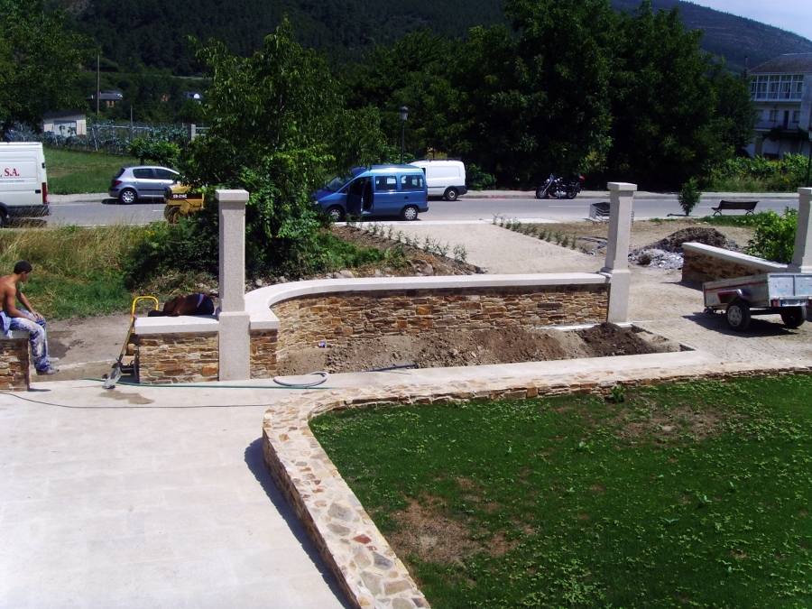 jardín de acceso