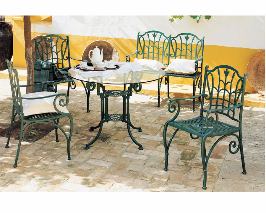 Juego de Jardín Mesa con Sillas y Sillon 