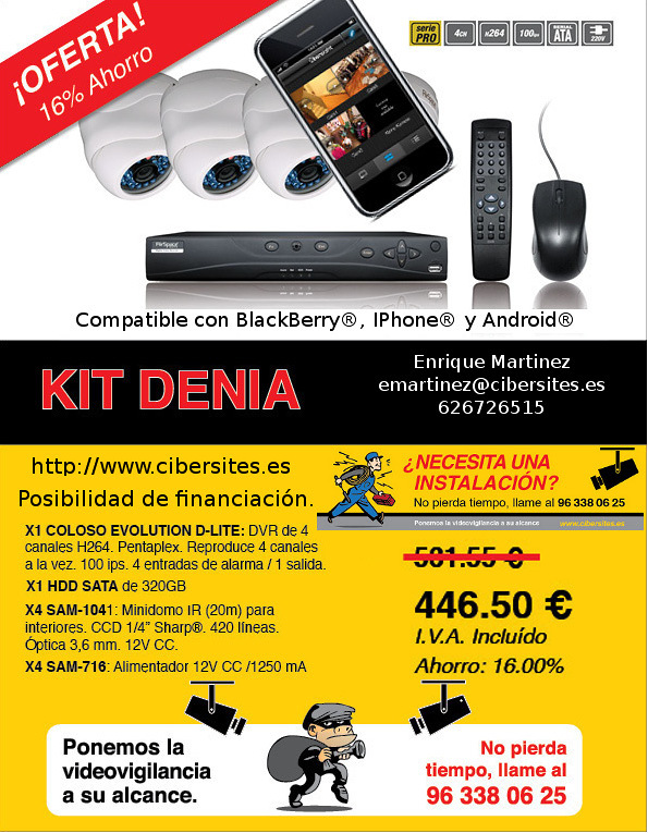 KIT VIDEOVIGILANCIA DENIA